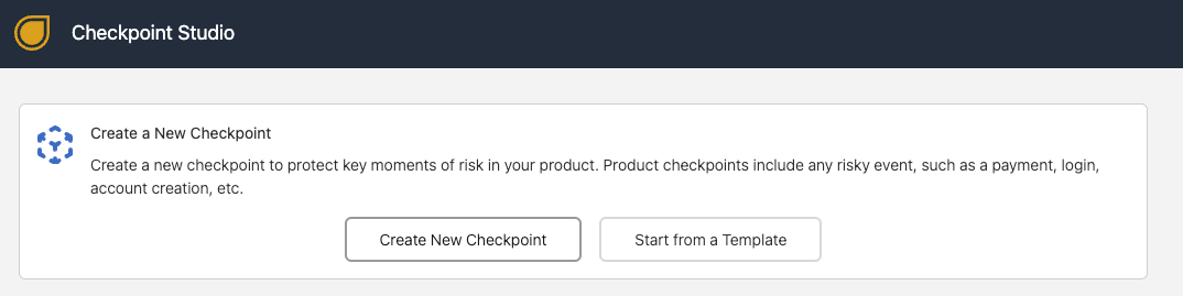 Create New Checkpoint