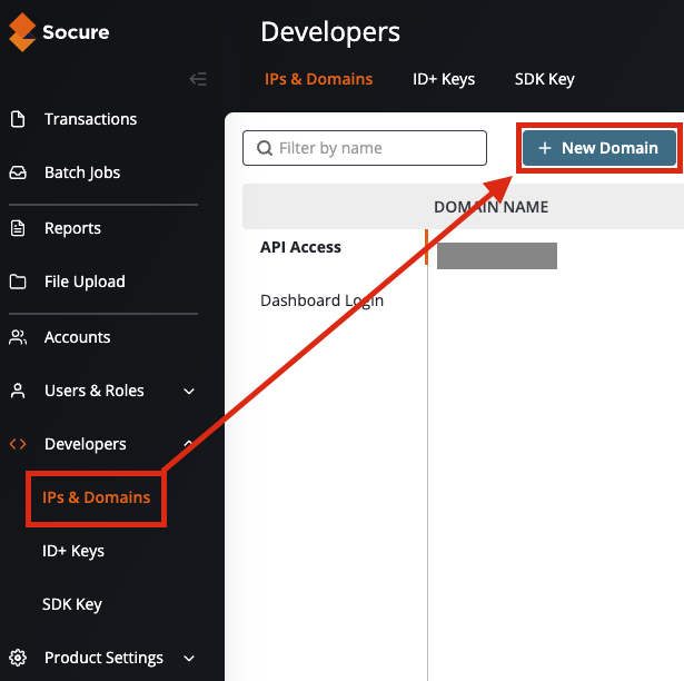 Socure Dashboard Config